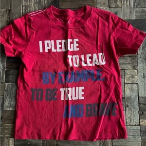 Peek Red Kids T-Shirt with Bold Print